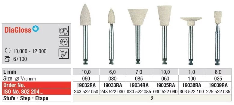 Polidor Diamantado para Compósito | EDENTA