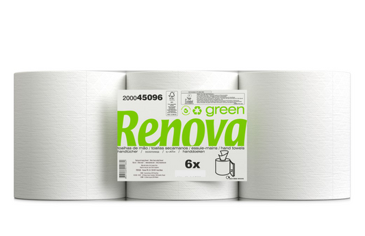 Renova Green Barrel Hand Towel Paper 6x80M