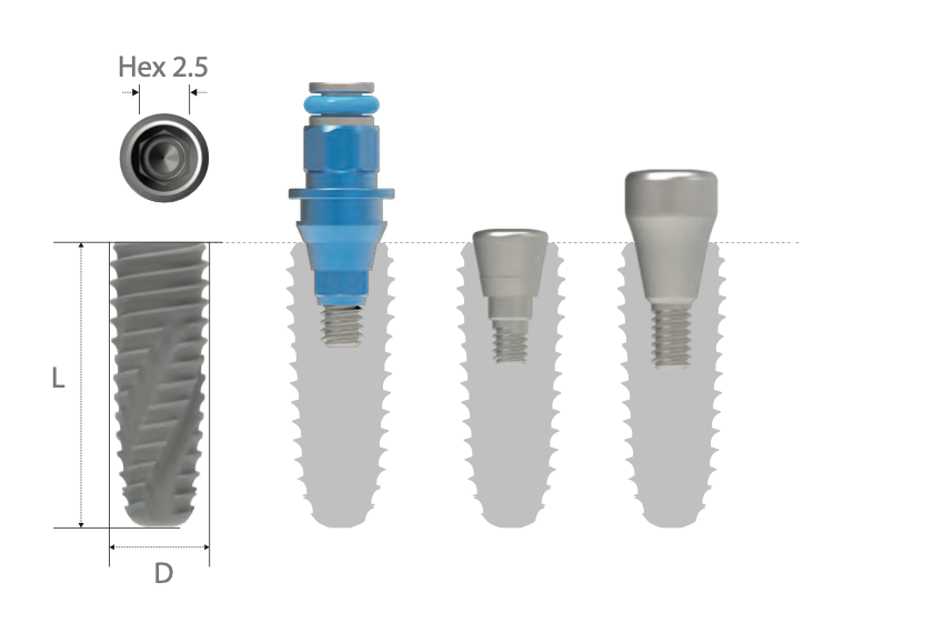 INNO Submerged Implant 3.5 No-Mount | Dental Implant | COWELLMEDI