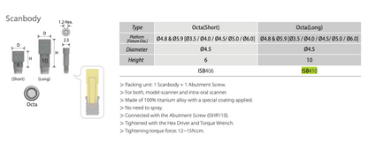 Scanbody | Intra-Oral Scanner | COWELLMEDI