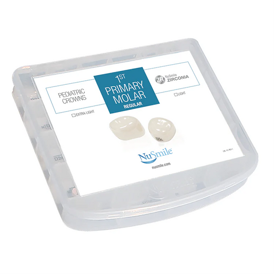 NuSmile ZR Zirconia Crowns | Regular 1st Primary Molar | Assessment Kit | NuSmile