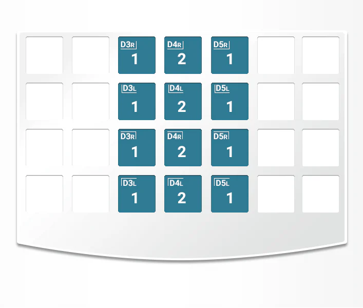 NuSmile ZR Zirconia Crowns | Regular 1st Primary Molar | Assessment Kit | NuSmile