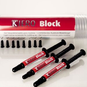 KIERO BLOCK | Gel modelador fotopolimerizável | 3x3g | KUSS