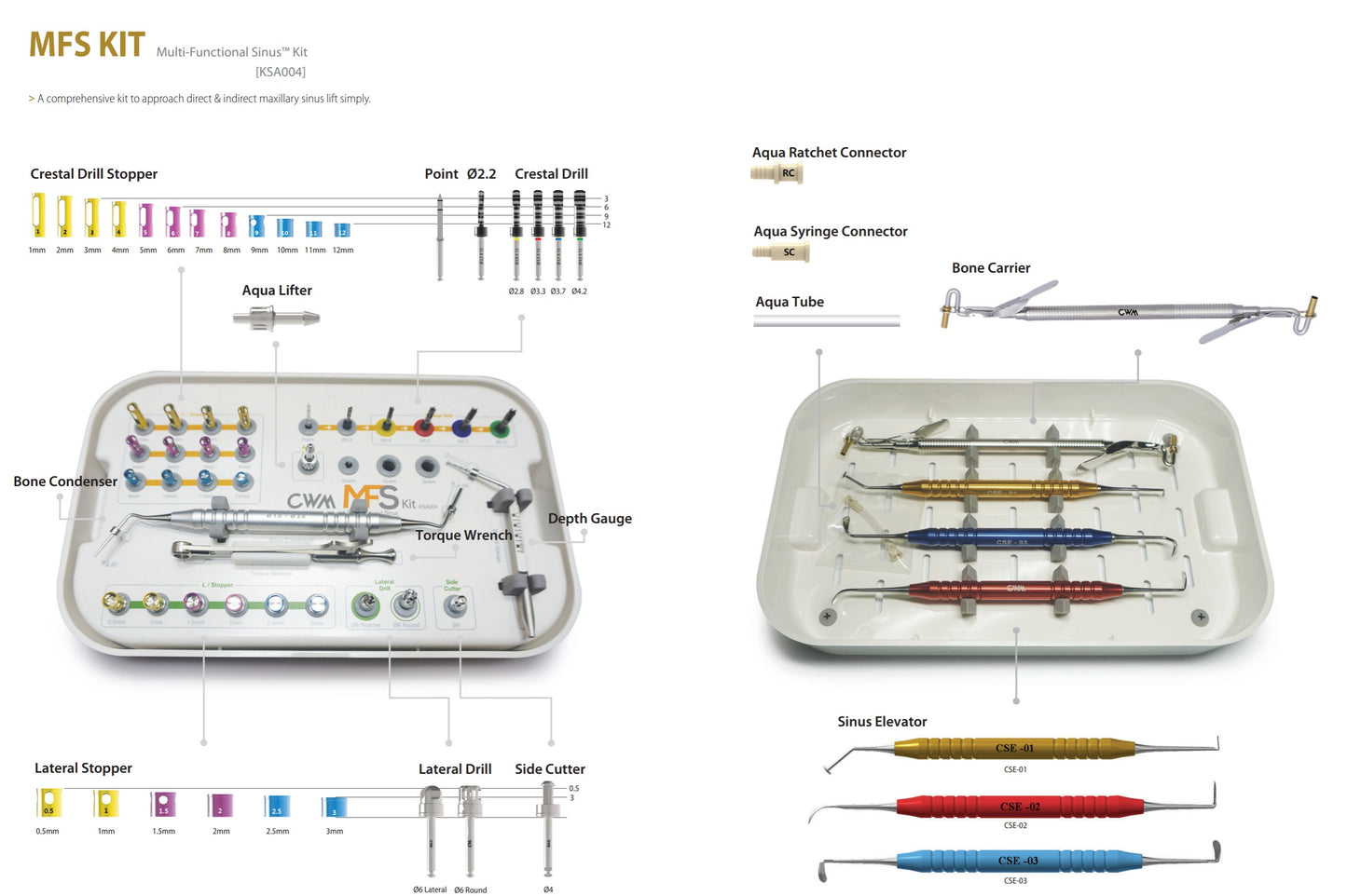 MFS Kit (Multi-Functional SinusTM Kit) | Dental Implant | Kit | COWELLMEDI