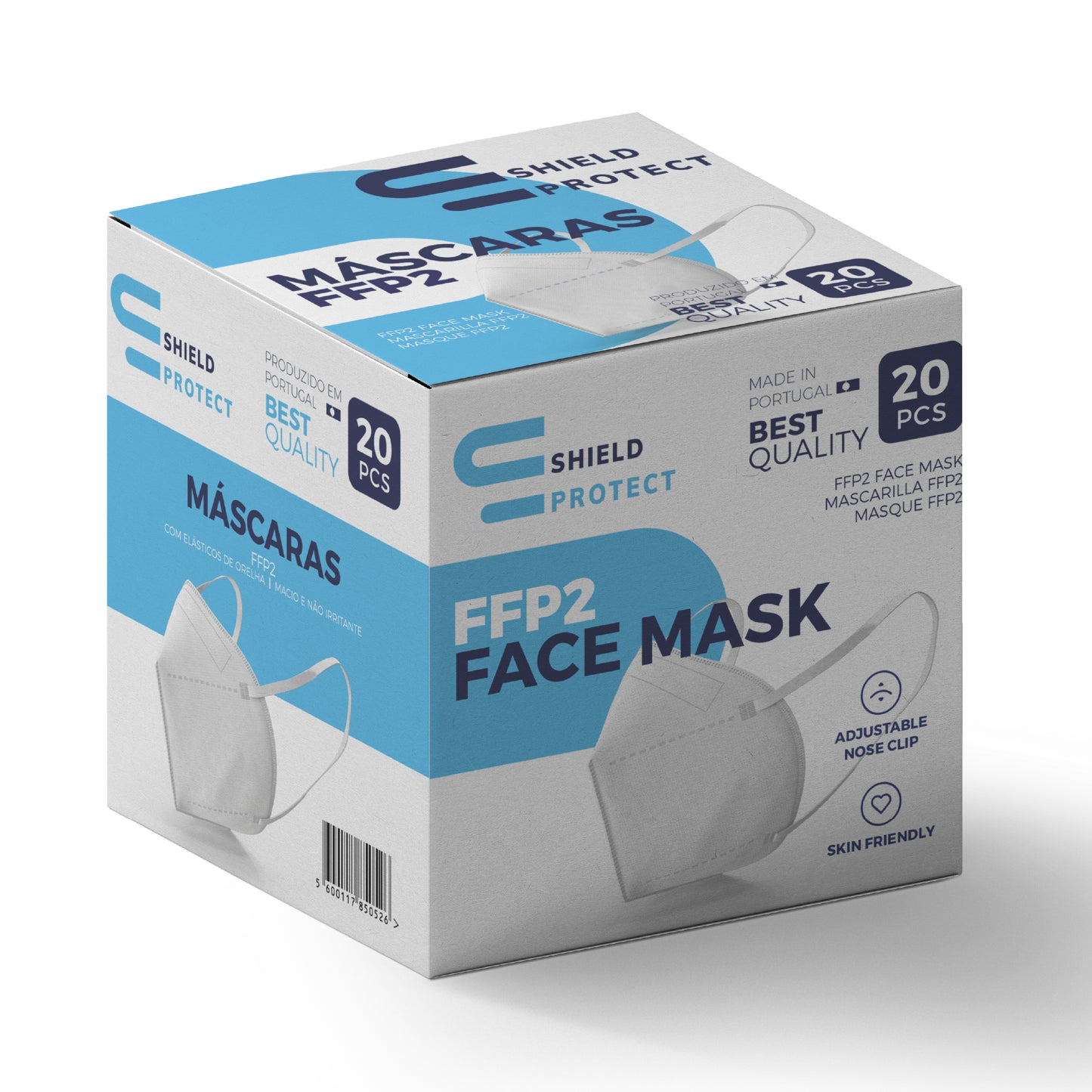 FFP2 NR Masks | White | 20 units | Shield Protect