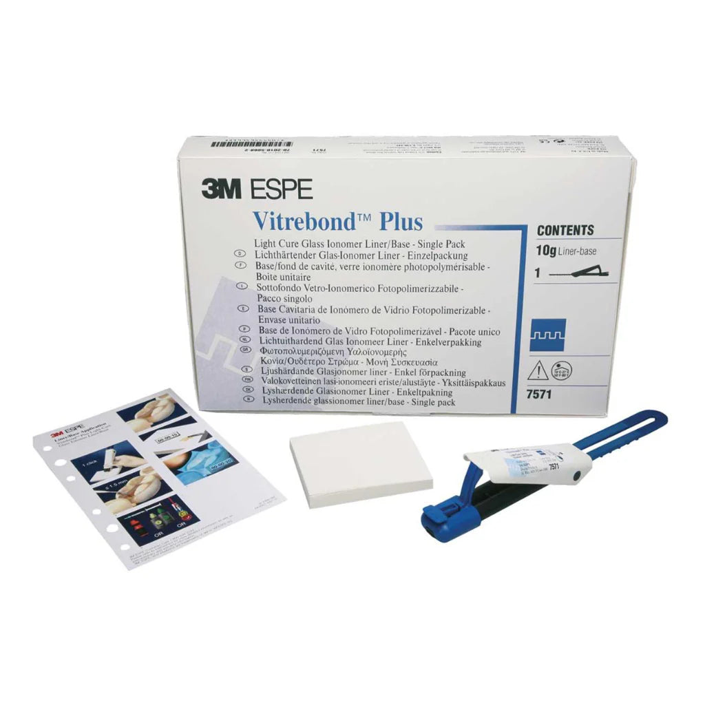 Vitrebond™ Plus - Base Cavitária de Ionómero de Vidro Fotopolimerizável| 1 clicker x 10 gr | 3M