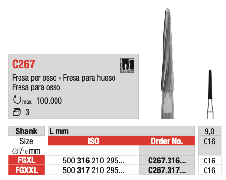 Surgical Drill (C267) | EDENTA